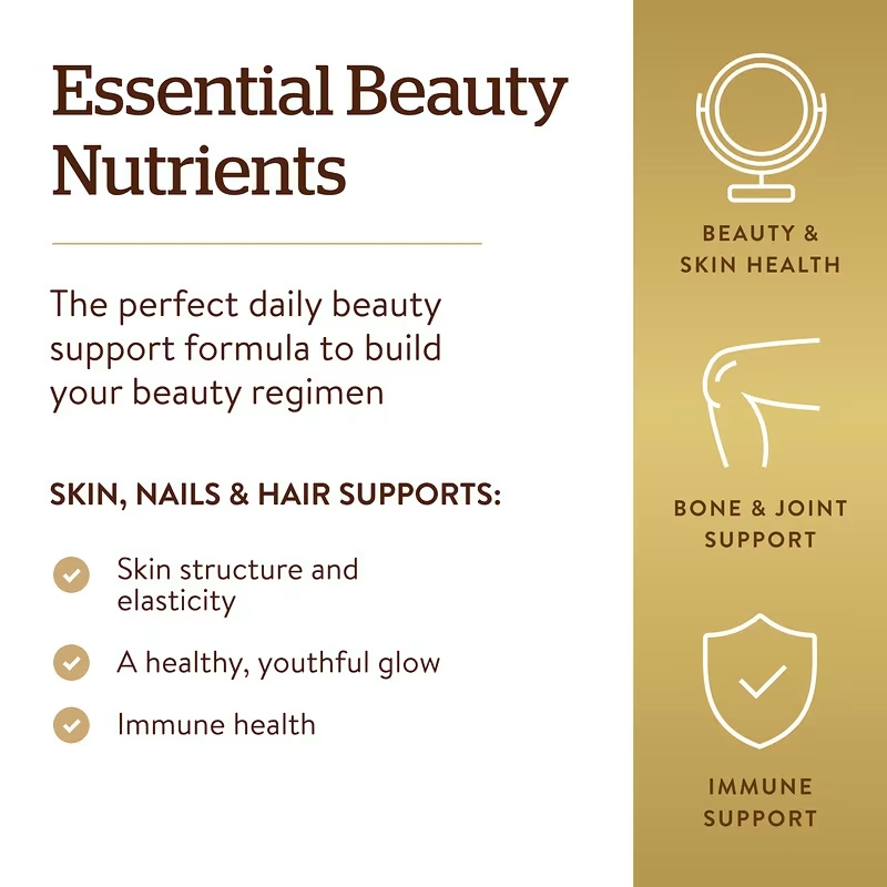 Solgar Peau, Ongles & Cheveux – Formule MSM Avancée | Complément Beauté