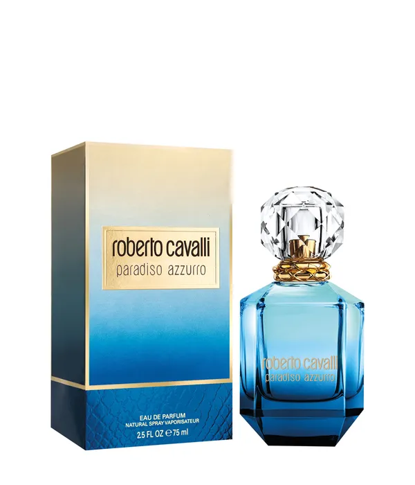 Roberto Cavalli Paradiso Azzurro Femme – Eau de Parfum Florale et Fraîche